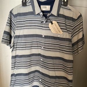 Mens striped button-down